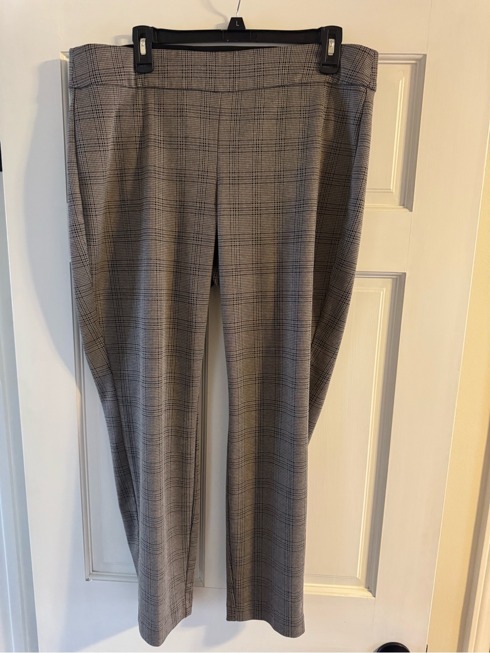 Ophelia Roe Tailored Dress Pants in brown plaid
